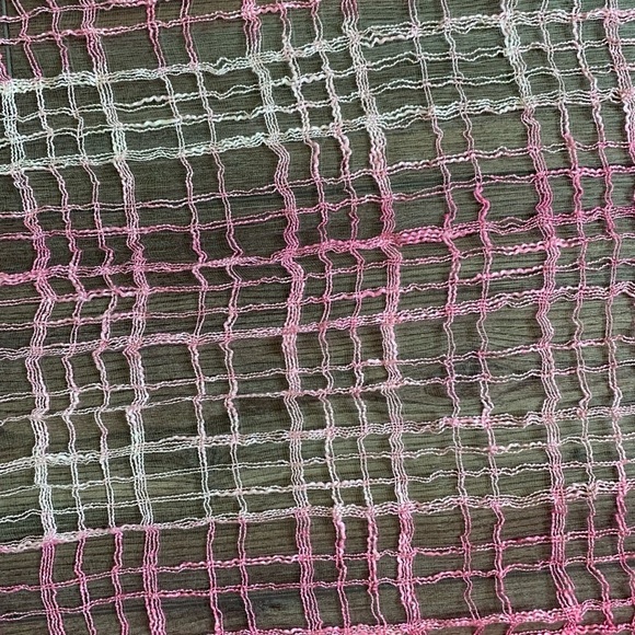 Pink Sheer Textured Scarf - Picture 5 of 6